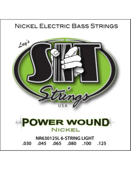 Juego 6 Cuerdas Bajo SIT Powerwound NR630125L 030-125