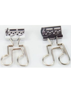 Pack 6 Clips Presión Corcheas Blanco/Negro Agifty C-1079