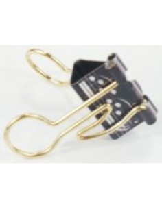 Pack 6 Clips Presión Corcheas Doradas Agifty C-1080