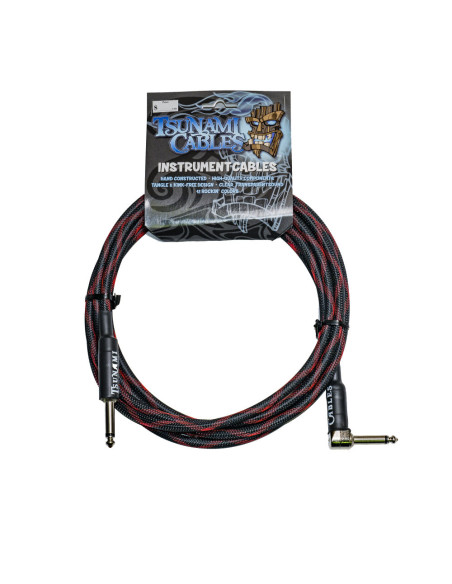 Tsunami Cable G10-RTBW Acodado 3m Black Widow