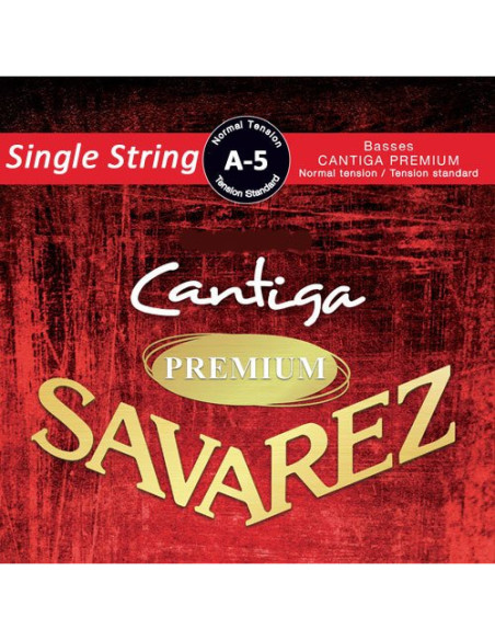 Cuerda Savarez Clásica 5a Cantiga Premium Roja 515-RP