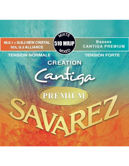 Juego Savarez New Cristal Cantiga Premium Roja/Azul Clasica 510-MRJP