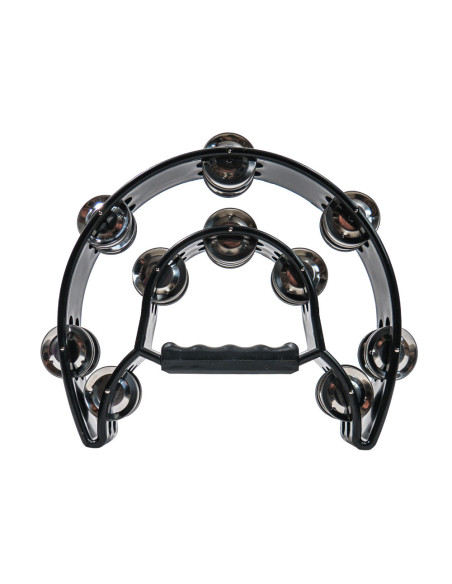 Pandereta Media Luna Doble Bocheli TAM-20BK Negra