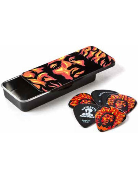 Lata 6 Púas Dunlop JHPT-14H Jimi Hendrix Voodoo Fire