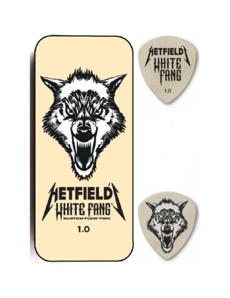 Lata 6 Púas Dunlop PH122T-073 Hetfield White Fang