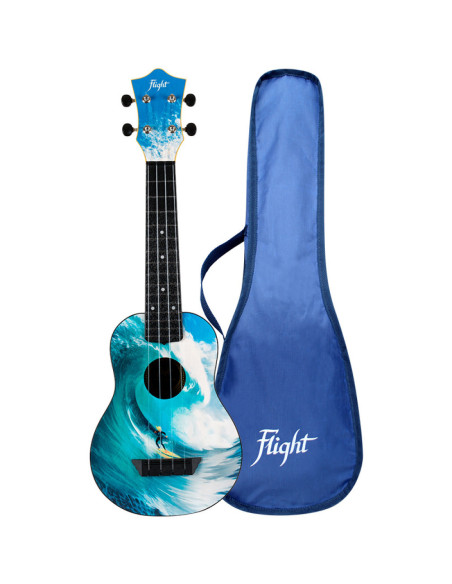 Ukelele Soprano Flight TUS-25 Travel Surf