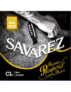 Juego Cuerdas Guitarra Acústica Savarez A140CL Phosphore Bronze 011-02