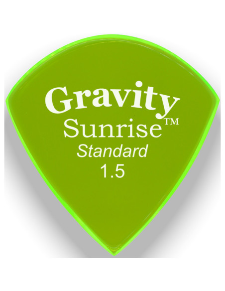 Púa Gravity Sunrise Standard 1.5mm Pulida Verde GSUS15P