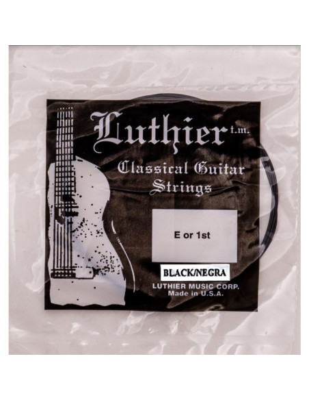 Cuerda 1 Luthier Negra Clásica LU-B1-30