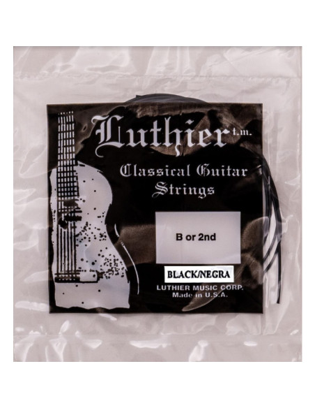 Cuerda 2 Luthier Negra Clásica LU-B2-30