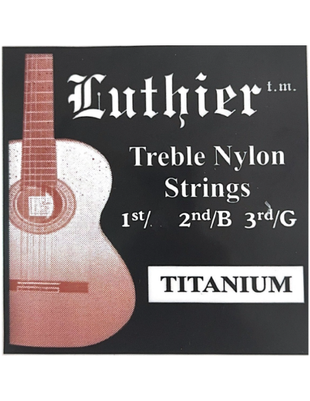 Juego Cuerdas Primas Titanium Luthier LU-123TI