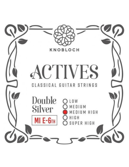 Cuerda 6 Knobloch Clásica Actives D.Silver Medium High Tens 406ADS