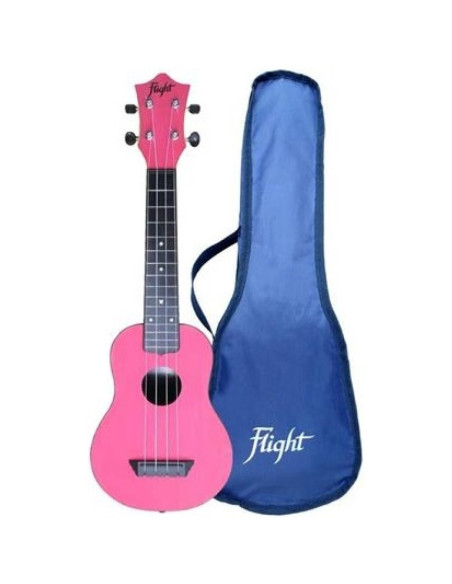 Ukelele Soprano Flight TUS-35PK Travel Rosa
