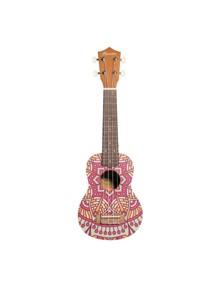 Ukelele Soprano Bamboo B1E-PM Pink Mandala