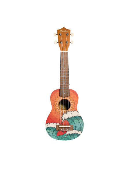 Ukelele Soprano Bamboo B1E-OW Orange Wave
