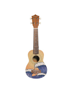 Ukelele Soprano Bamboo B1E-WV Wave