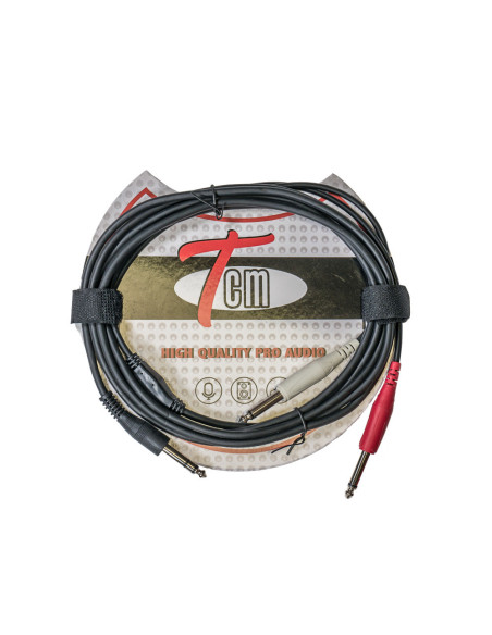 Cable Jack Stereo-2 Jack Mono TCM TJJS-3 3 Metro