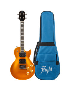 Ukelele Tenor Flight Rock Series Centurion Vintage Gold Electric