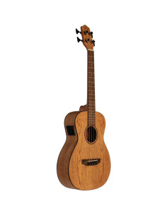 Ukelele Bajo Lanikai OA-EBU Oak Electrificado