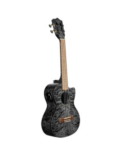 Ukelele Tenor Lanikai QM-BKCET Quilted Maple Electrificado Black