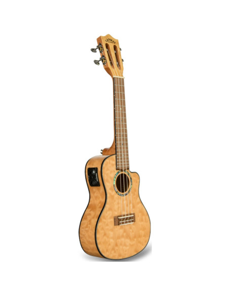 Ukelele Concert Lanikai QM-NACEC Quilted Maple Electrificado Natural