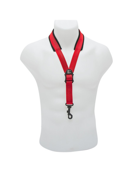 Cordón Saxo BG S-19M Ancho Al Cuello Rojo