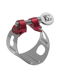 Abrazadera Saxo Soprano BG Dúo Plateada LDS