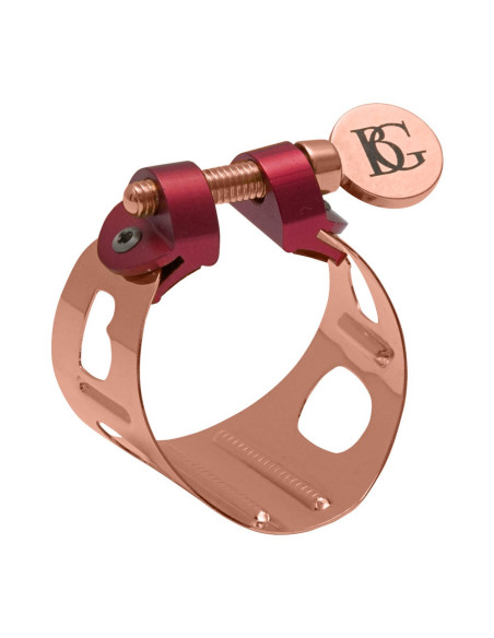 Abrazadera Saxo Soprano BG Dúo Oro Rosa LDS-9