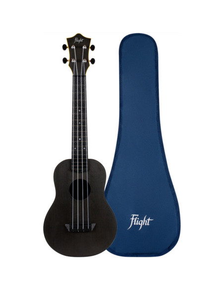 Ukelele Concert Flight TUC-35BK Travel Negro