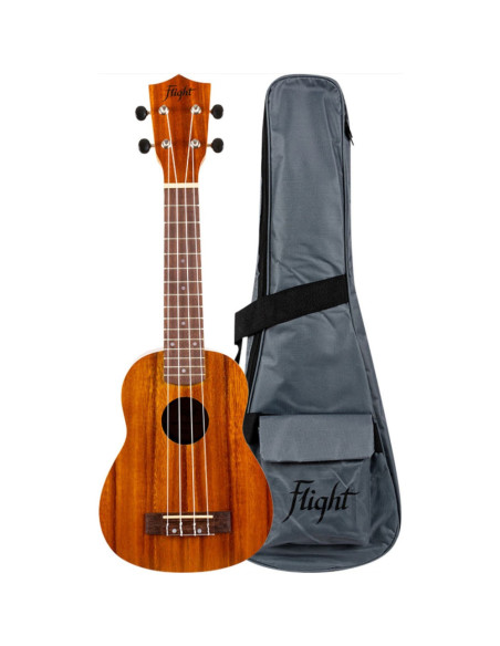 Ukelele Soprano Flight NUS-250 Natural Acacia