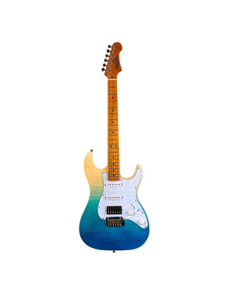 Guitarra Eléctrica Jet JS450-TBL-HSS Transparent Blue