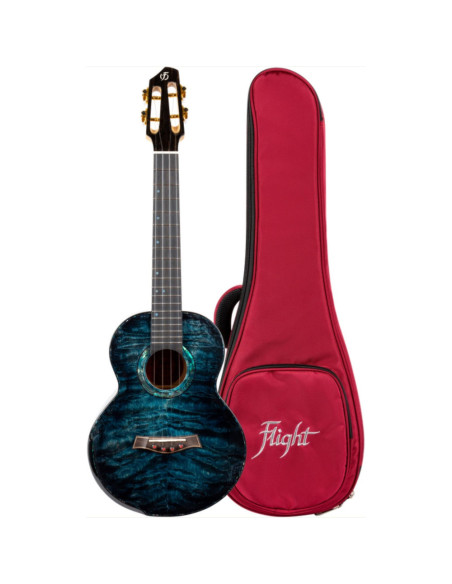 Ukelele Tenor Flight A10QM Anniversary Series Aqua Blue
