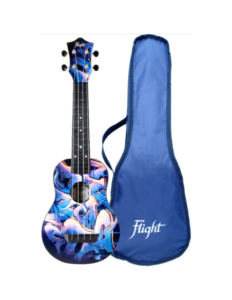 Ukelele Soprano Flight TUS-40 Travel Graffiti