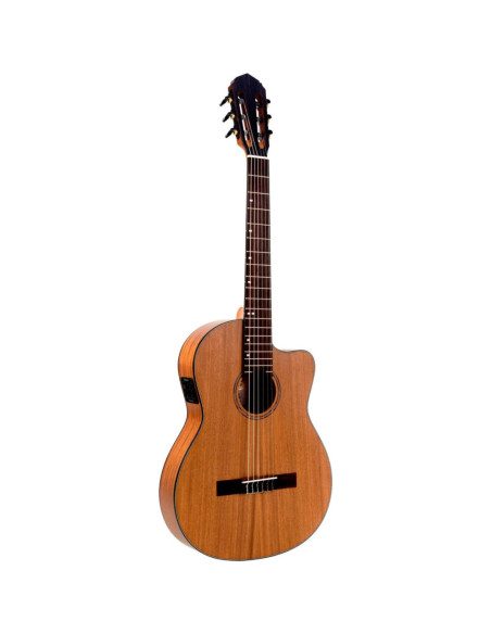 Guitarra Clásica Veelah CCTM Tapa Caoba Cutaway Electrificada