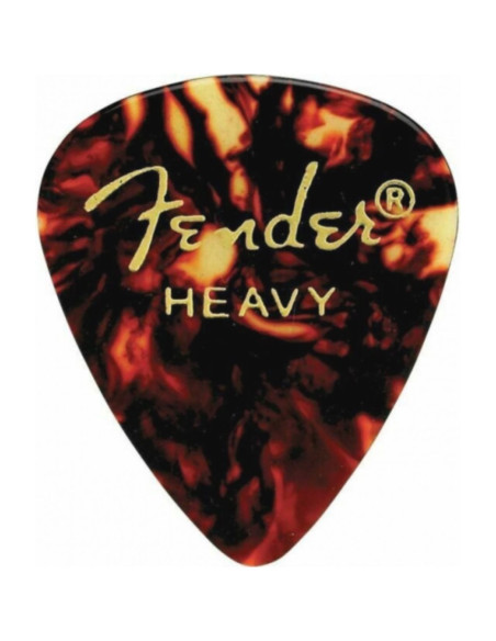 Pack 12 Púas Fender 198-0351-900 Tortoise Shell Heavy