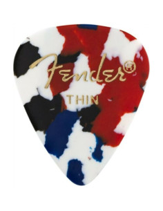 Pack 12 Púas Fender 198-0351-750 Confetti Thin