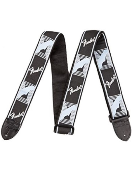 Correa Fender 099-0681-543 Monogrammed Negra/Gris Claro/Gris Oscuro 2"