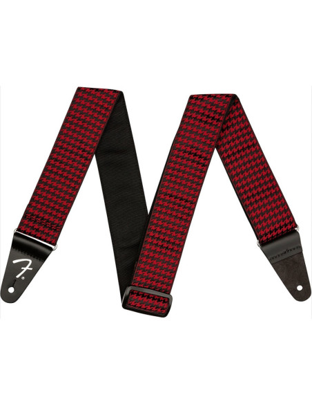 Correa Fender 099-0709-009 Houndstooth Roja