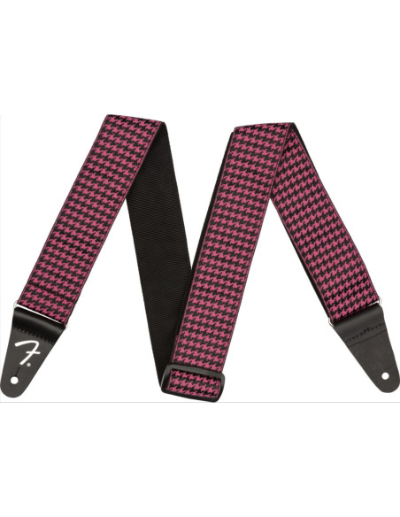 Correa Fender 099-0709-056 Houndstooth Rosa