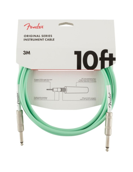 Cable Jack Fender 099-0510-058 Original Series Verde 3m