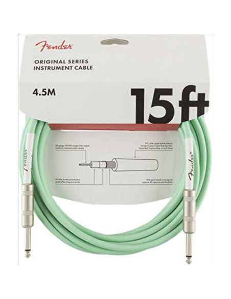 Cable Fender Original Ser. Jack-Jack (4,5 metros) Verde 099-0515-058
