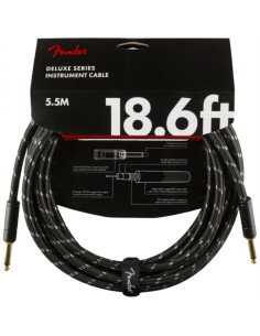 Cable Jack Fender 099-0820-080 Deluxe Series Tweed Negro 5.5m