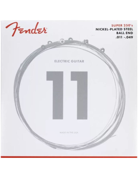 Juego Cuerdas Guitarra Eléctrica Fender 250-M 011-049