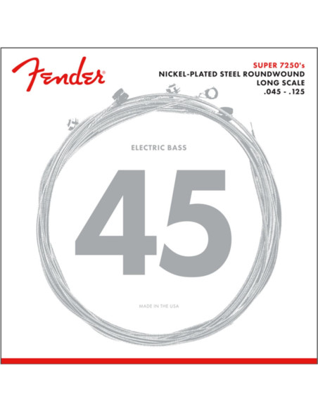 Juego Bajo Eléctrico 5 cuerdas Fender Super NPS 7250-5M 045-125