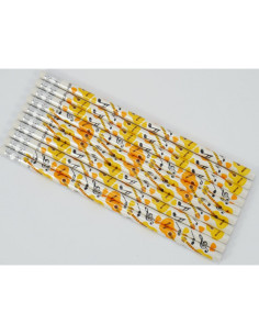 Pack 10 Lápices Guitarras Agifty B-1158 blanco