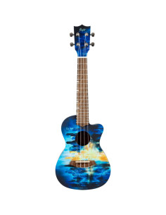 Ukelele Concert Flight AUC-CITY Art Series Elise Ecklund Signature
