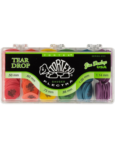 Caja 216 Púas Dunlop 4131 Tortex Teardrop