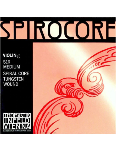 Cuerda 4 Violín Thomastik Spirocore S-16 Wolframio