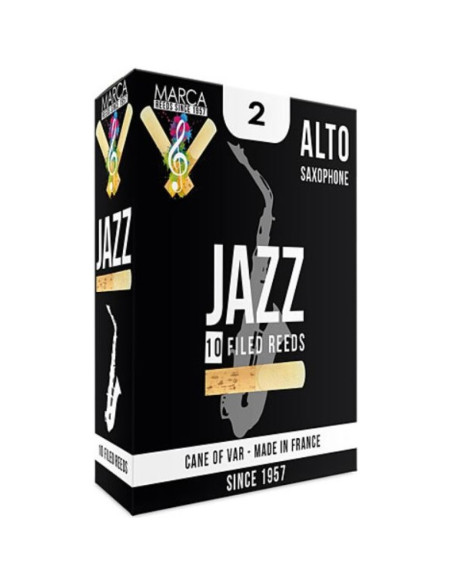 Caja 10 Cañas Saxo Alto Marca Jazz Filed 2