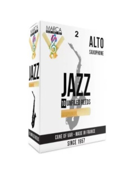 Caja 10 Cañas Saxo Alto Marca Jazz Unfiled 2